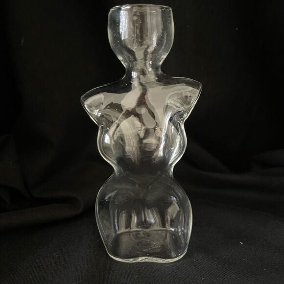 Elegant Glass Vase with Green Plant - Picture 2 of 7